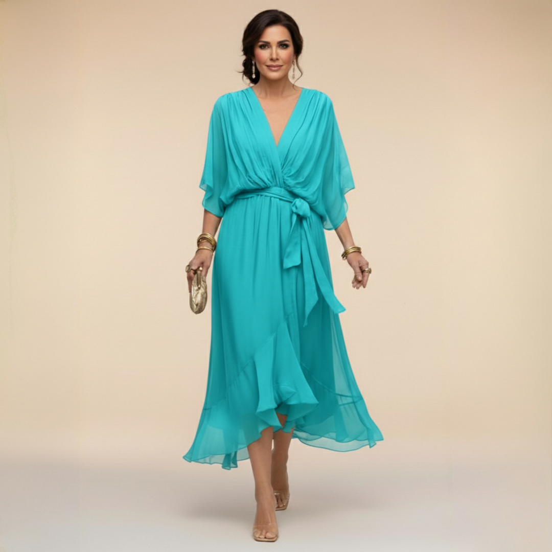 Monica – Elegant Flowing Chiffon Dress