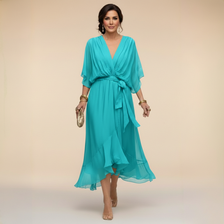 Monica – Elegant Flowing Chiffon Dress